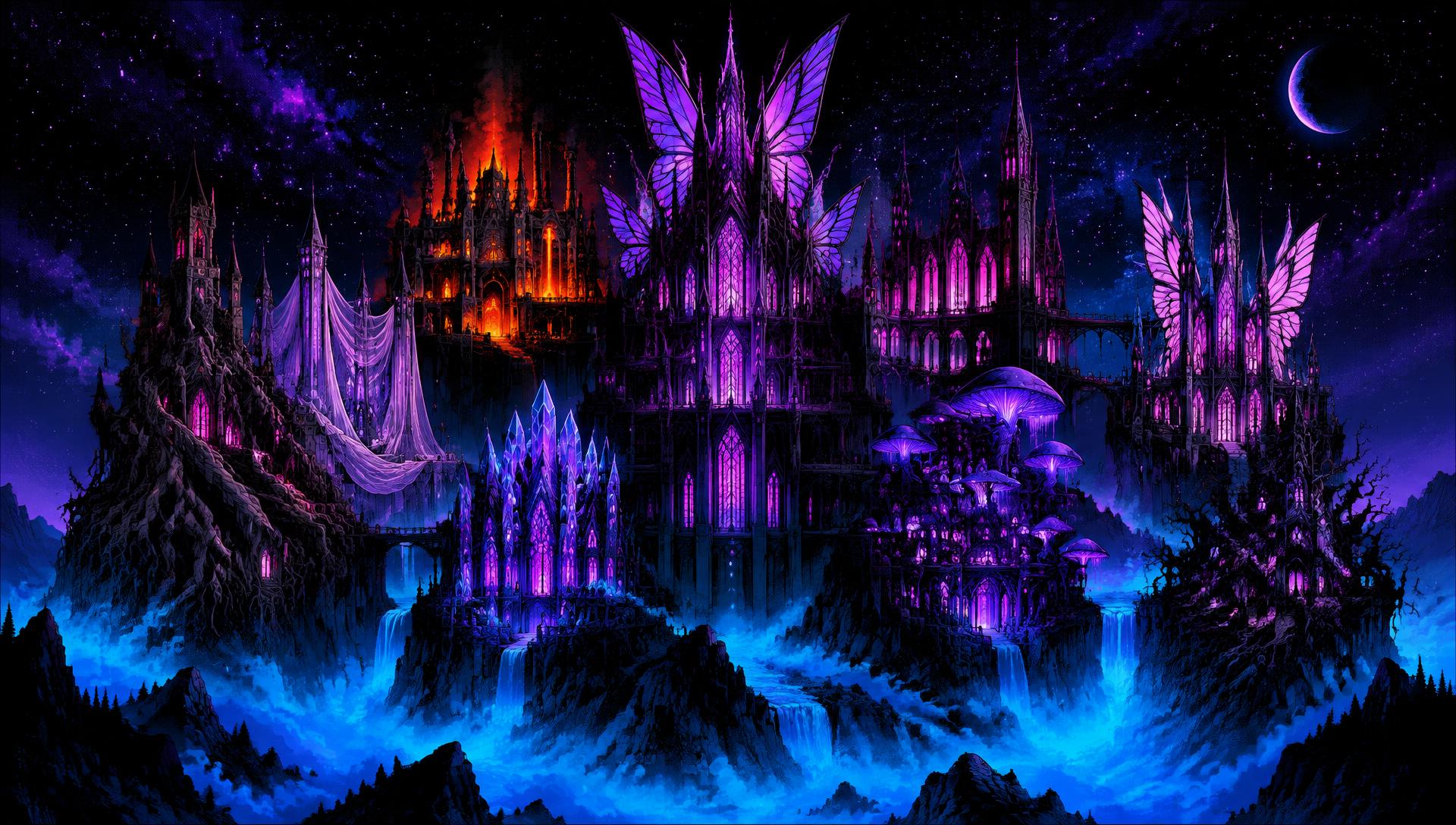 Castle Chrysalix and its nine wings
