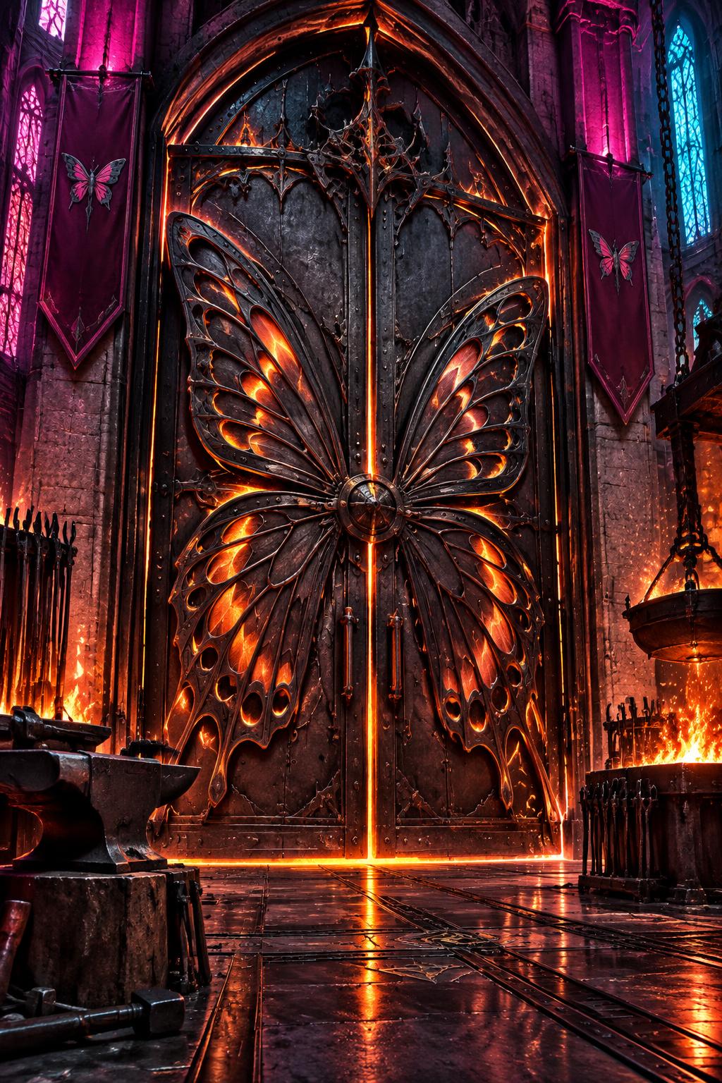 Book of the Forge castle door